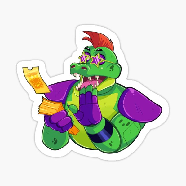 Gregory (FNAF Security Breach) Sticker by finksart