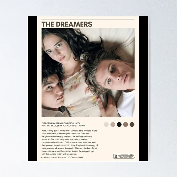 The Dreamers - Minimalist Movie Poster - Bernardo Bertolucci Poster for  Sale by Not a Lizard