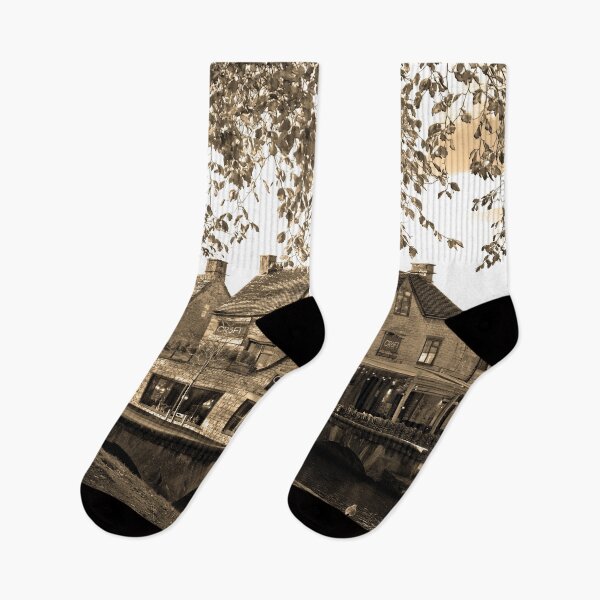 Item preview, Bourton on the Water Autumn Trees Cotswolds designed and sold by AndyEvansPhotos.