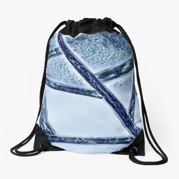 Facing The Icy Waters  Drawstring Bag