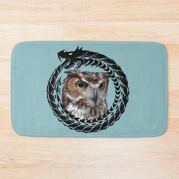 Item preview, Wet Owl, Self Eating Snake, Owl with Books is Gift for Book lover and Birthdays, Winterowl designed and sold by DiensDesign.