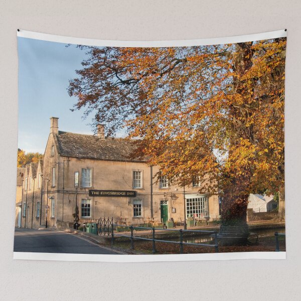 Item preview, Bourton on the Water Autumn Trees Cotswolds designed and sold by AndyEvansPhotos.