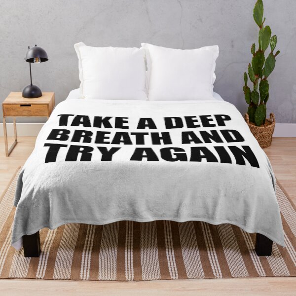 Item preview, Take a deep breath and try again designed and sold by Colorfulandfun.