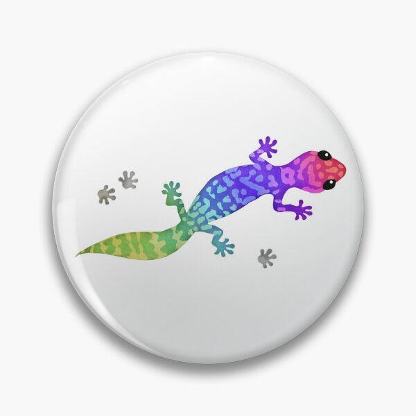 Item preview, Bright rainbow geckos on white designed and sold by adenaJ.