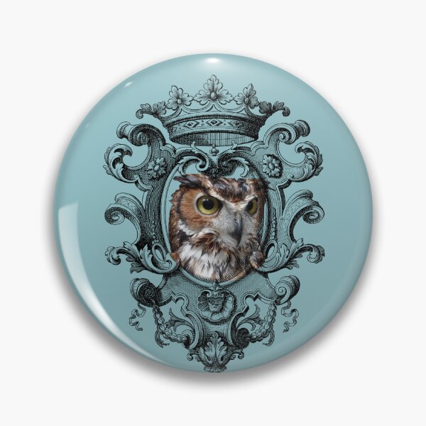 Item preview, Wet Owl with Retro Wreath, Gift for Owl lover and Birthdays, Winterowl designed and sold by DiensDesign.