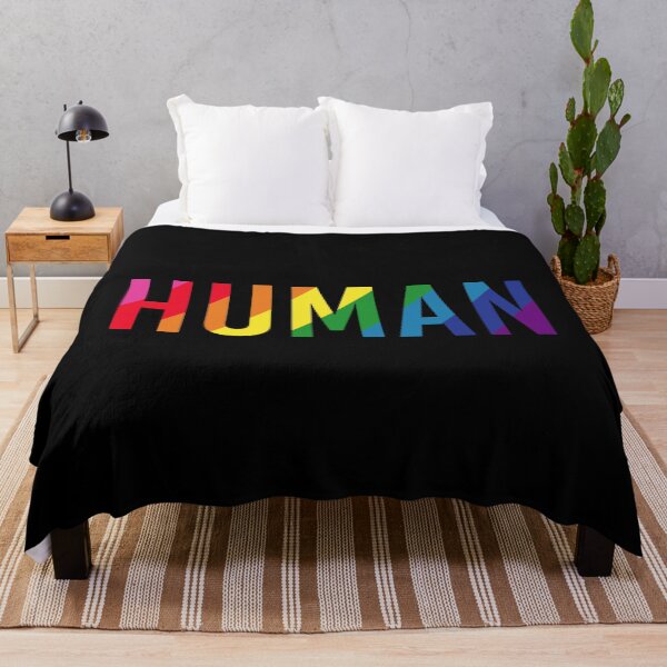 Item preview, HUMAN LGBT Flag Gay Pride Month Transgender Rainbow Lesbian designed and sold by NanoYell.