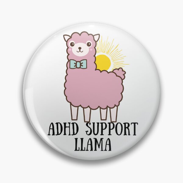 Item preview, ADHD - ADHD Support Llama designed and sold by TheBerriesADHD.