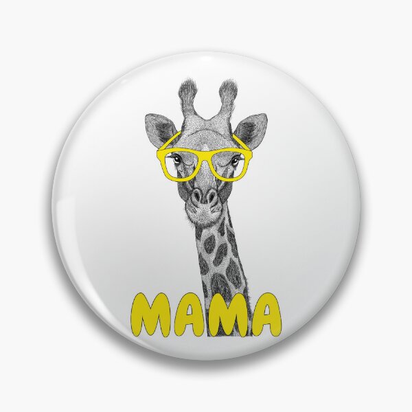 Item preview, Mama Giraffe with Yellow Glasses Mom Mothers Day designed and sold by dass-art.