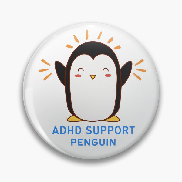 Item preview, ADHD - ADHD Support Penguin designed and sold by TheBerriesADHD.