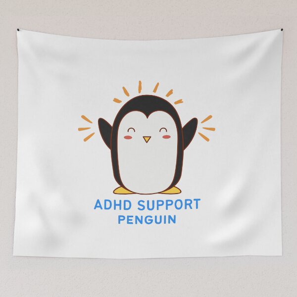 Item preview, ADHD - ADHD Support Penguin designed and sold by TheBerriesADHD.