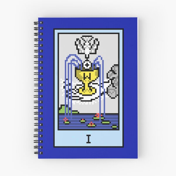 Item preview, Wait, is this pixel art tarot? Blue - Minor Arcana 'Ace of Cups' (Design for T-shirt, stickers and other accessories) designed and sold by Pixel Waite.