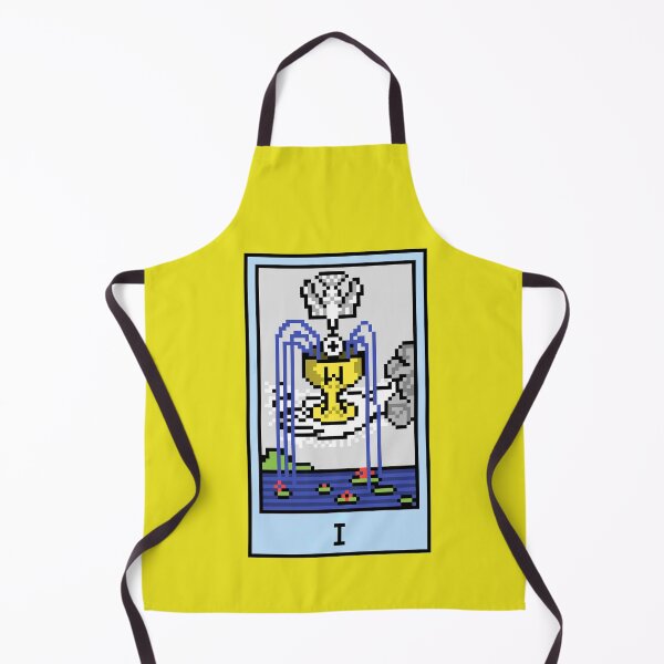 Item preview, Wait, is this pixel art tarot? Yellow - Minor Arcana 'Ace of Cups' (Design for T-shirt, stickers and other accessories) designed and sold by Pixel Waite.