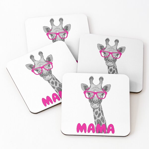 Item preview, Mama Giraffe with Pink Glasses Mom Mothers Day designed and sold by dass-art.