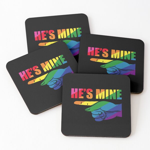 Item preview, I'm His He's Mine LGBT Pride Gay Couple Valentines Day Gift designed and sold by NanoYell.