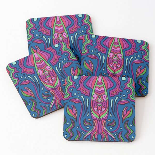 Item preview, Psychedelic Squid designed and sold by edgepiece.