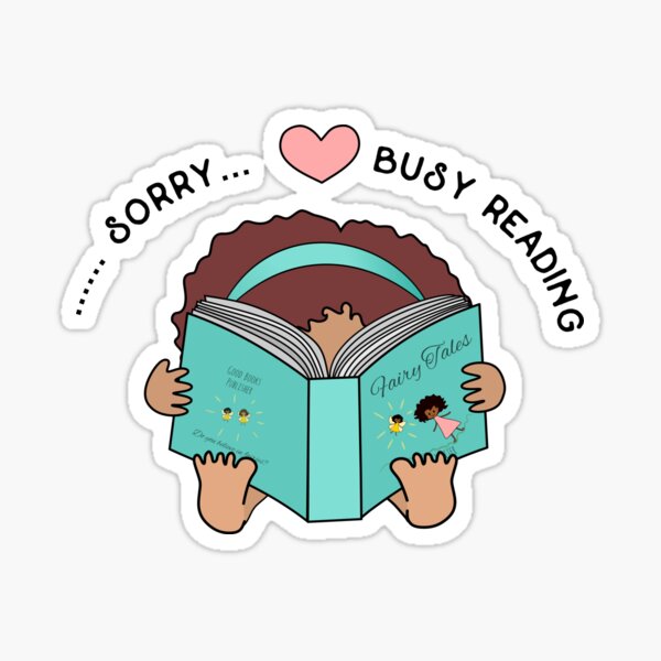 Girl holding Books - Book Lover - Sticker