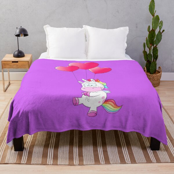 Item preview, Cute unicorn floats on heart balloons designed and sold by Christine Wulf.