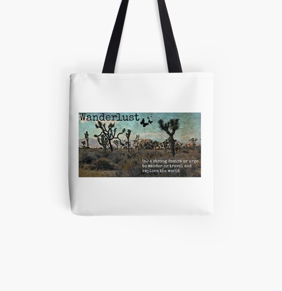 Wanderlust Travel Quote Collection All Over Print Tote Bag