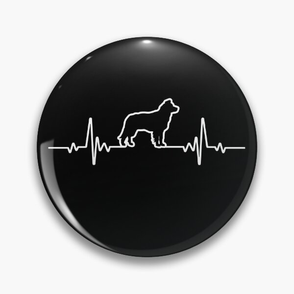 Item preview, Minimalist Heartbeat Border Collie designed and sold by More Cute Dogs.