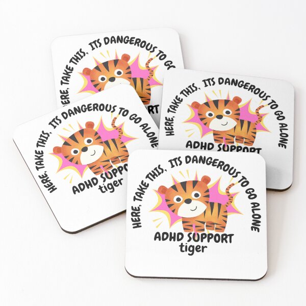 Item preview, ADHD - ADHD Support Tiger - Here, Take this, It's dangerous to go Alone designed and sold by TheBerriesADHD.