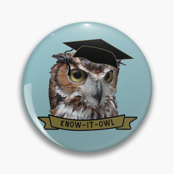 Item preview, Wet Owl with Graduation Cap, Know it Owl, Gift for Owl lover and Birthdays, Winterowl designed and sold by DiensDesign.