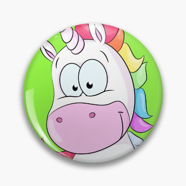 Item preview, Cute sitting unicorn with rainbow hair designed and sold by Christine Wulf.