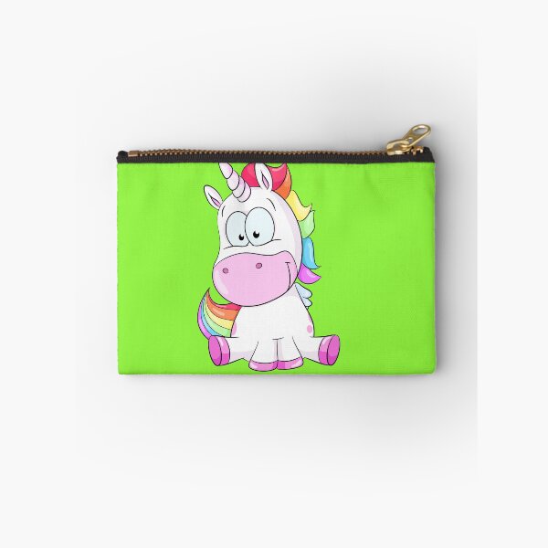 Item preview, Cute sitting unicorn with rainbow hair designed and sold by Christine Wulf.
