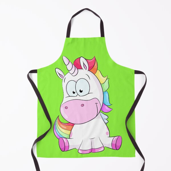 Item preview, Cute sitting unicorn with rainbow hair designed and sold by Christine Wulf.