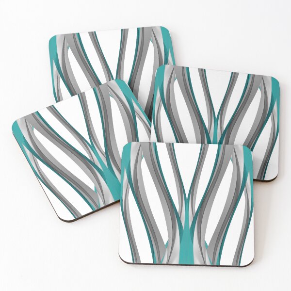 Item preview, turquoise and gray spiral pattern designed and sold by Ferit Kurt.