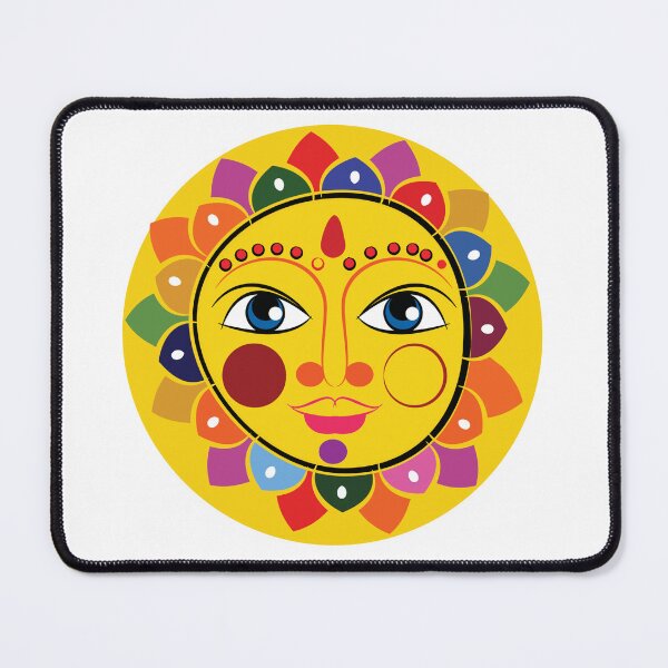 Item preview, The Sun in Indian folk art style. designed and sold by Kanchan1987.