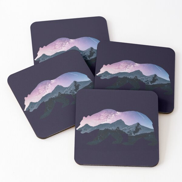 Item preview, Mountain Bear Milky Way galaxy night sky designed and sold by SweetLog.
