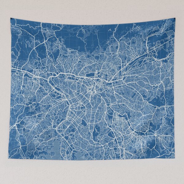 Item preview, Sao Paulo City Map of Brazil - Blueprint designed and sold by deMAP.