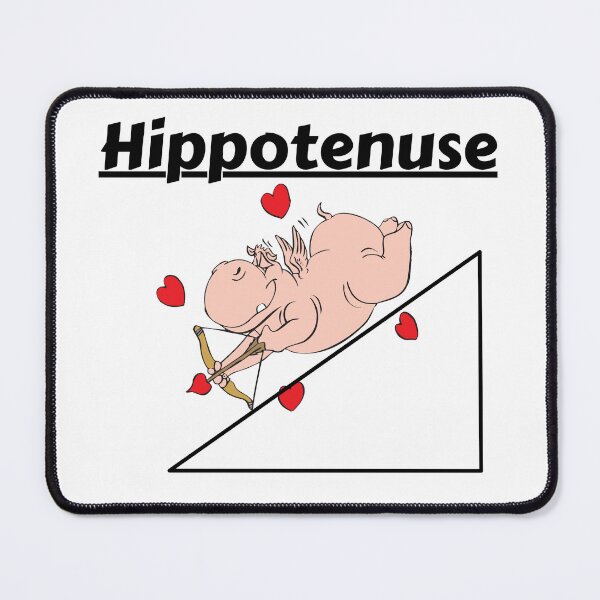 Item preview, Hippotenuse Hippopotamus and Hypotenuse Funny Math Geometry designed and sold by badretop.