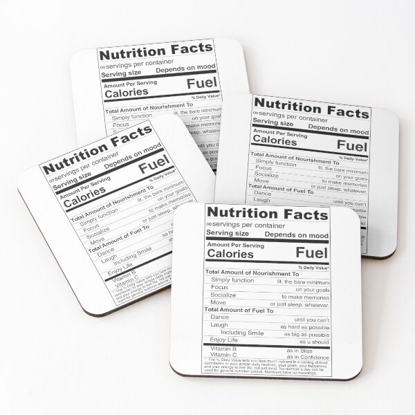 Item preview, Nutrition Facts Eating Disorder Recovery Edition designed and sold by senaeksi.