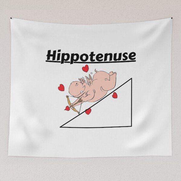 Item preview, Hippotenuse Hippopotamus and Hypotenuse Funny Math Geometry designed and sold by badretop.