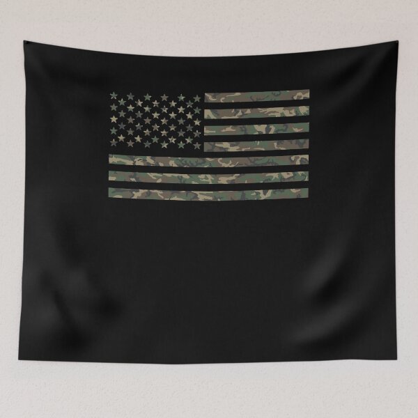 Item preview, Camo Hunting USA Flag designed and sold by Spoof-Tastic.