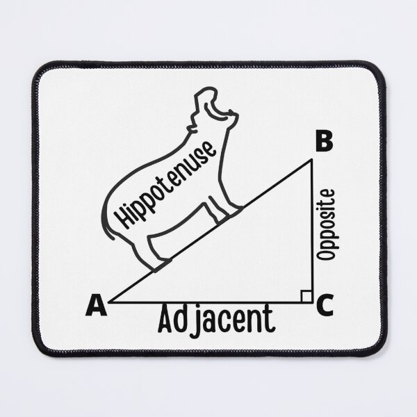 Item preview,  Hippotenuse Hippopotamus and Hypotenuse Funny Math Geometry designed and sold by badretop.