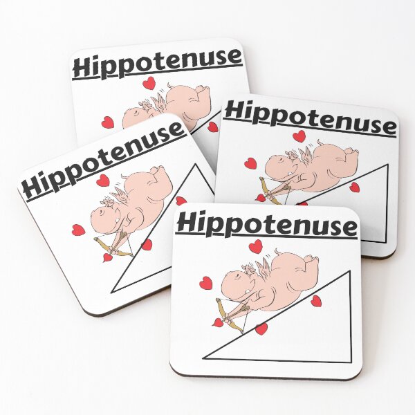 Item preview, Hippotenuse Hippopotamus and Hypotenuse Funny Math Geometry designed and sold by badretop.