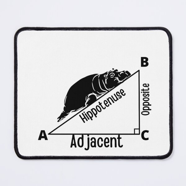 Item preview,  Hippotenuse Hippopotamus and Hypotenuse Funny Math Geometry designed and sold by badretop.