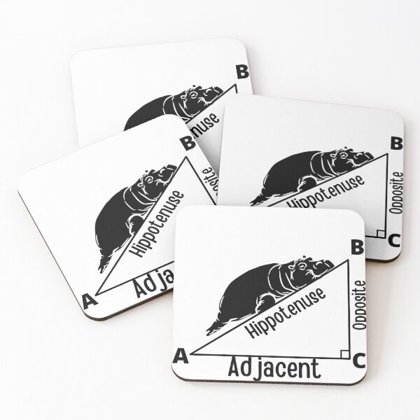 Item preview,  Hippotenuse Hippopotamus and Hypotenuse Funny Math Geometry designed and sold by badretop.