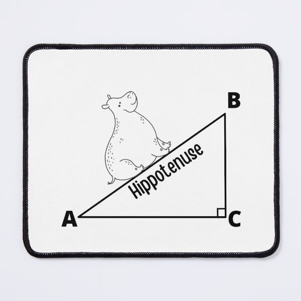 Item preview,  Hippotenuse Hippopotamus and Hypotenuse Funny Math Geometry designed and sold by badretop.