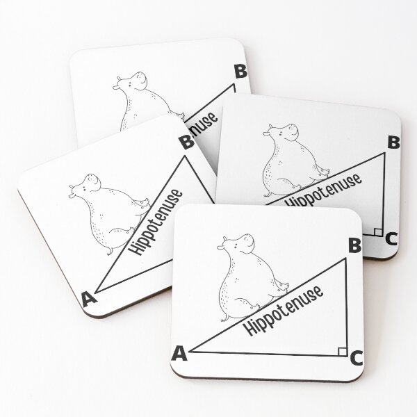 Item preview,  Hippotenuse Hippopotamus and Hypotenuse Funny Math Geometry designed and sold by badretop.