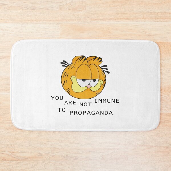 Item preview, you are not immune to propaganda - garfield  designed and sold by maskerclavinet.