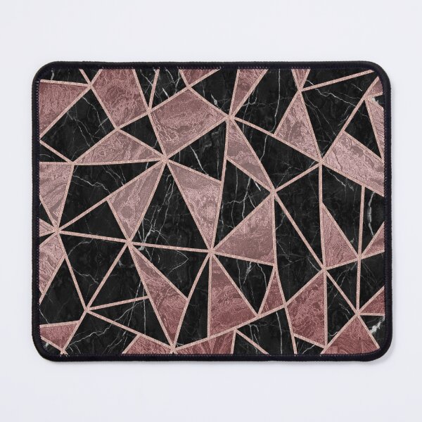 Item preview, black and rose Gold marble stain glass designed and sold by MrJean.