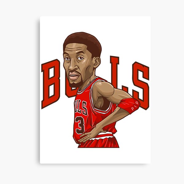 Threepeat - Chicago Bulls - Michael Jordan Scottie Pippen Dennis Rodman  Wood Print