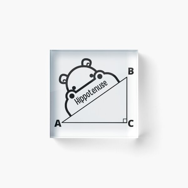 Item preview,   Hippotenuse Hippopotamus and Hypotenuse Funny Math Geometry designed and sold by badretop.