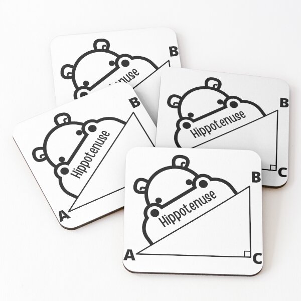 Item preview,   Hippotenuse Hippopotamus and Hypotenuse Funny Math Geometry designed and sold by badretop.