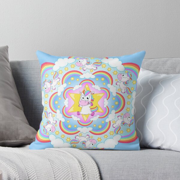 Item preview, Cute rainbow unicorn mandala designed and sold by Christine Wulf.