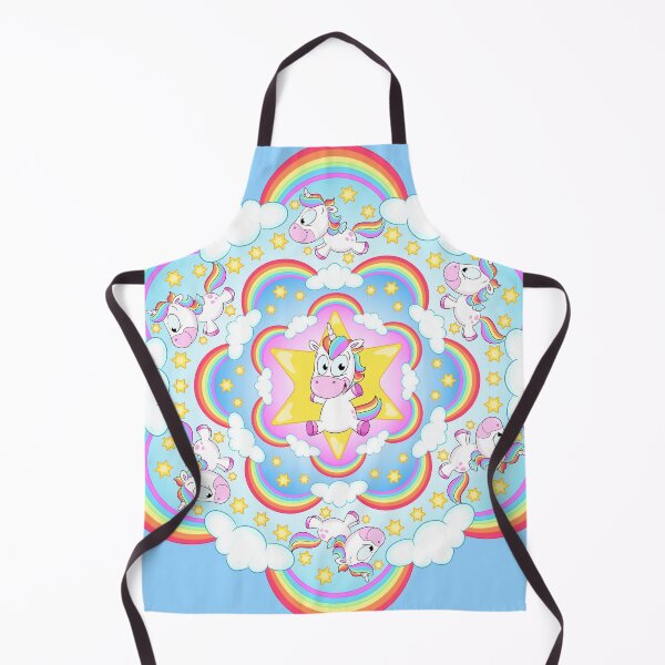 Item preview, Cute rainbow unicorn mandala designed and sold by Christine Wulf.