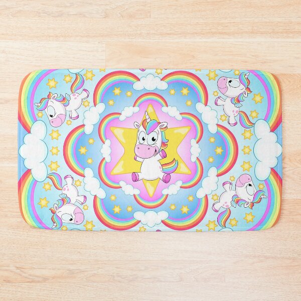 Item preview, Cute rainbow unicorn mandala designed and sold by Christine Wulf.